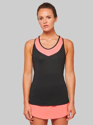 Canotta donna da padel personalizzata